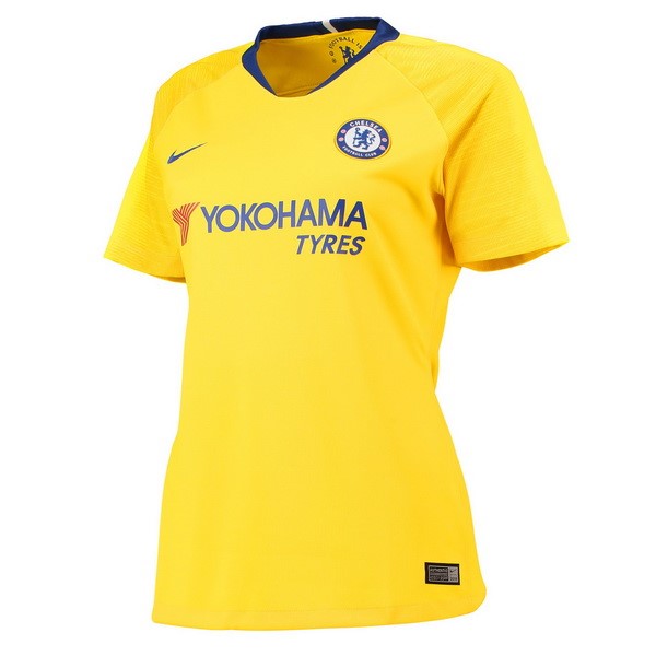 Camiseta Chelsea Replica Segunda Ropa Mujer 2018/19 Amarillo